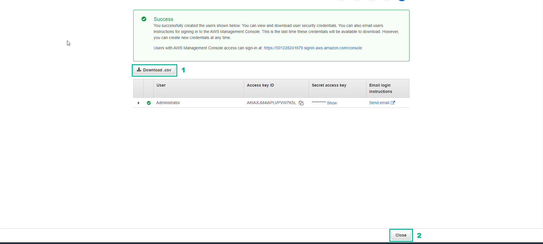 Delegate access to the billing console