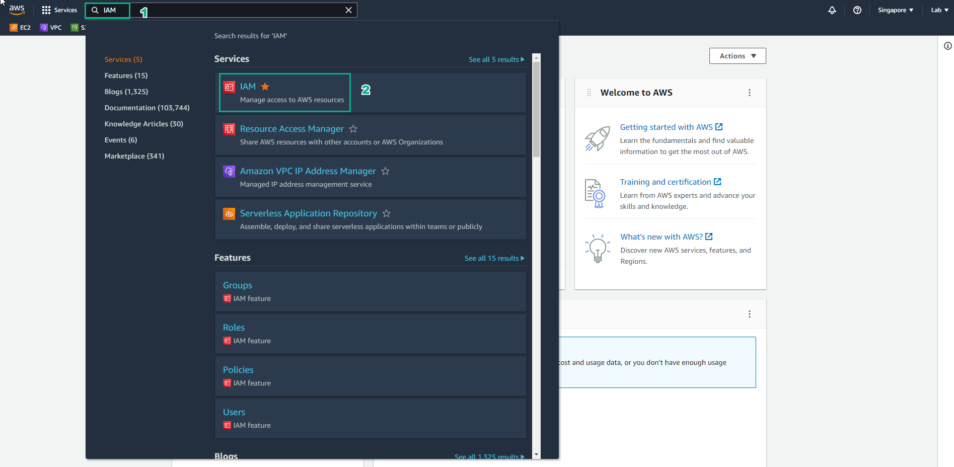 Delegate access to the billing console